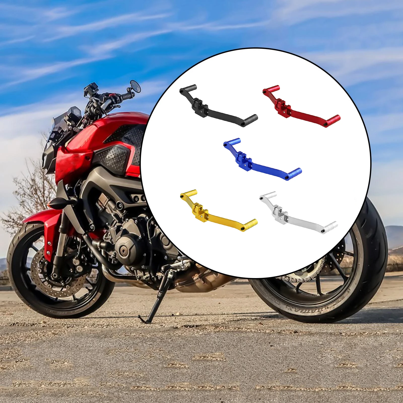 

Gear Lever Double-Head Universal Replacement Accessories Dual Way Footrest Pedal Shifter for Motorcycle Dirt Bike