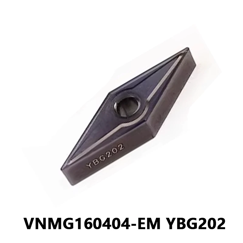 

VNMG160404 EM YBG202 Carbide Inserts External Turning Tool CNC Lathe Cutter Tools VNMG160404-EM VNMG for General Processing