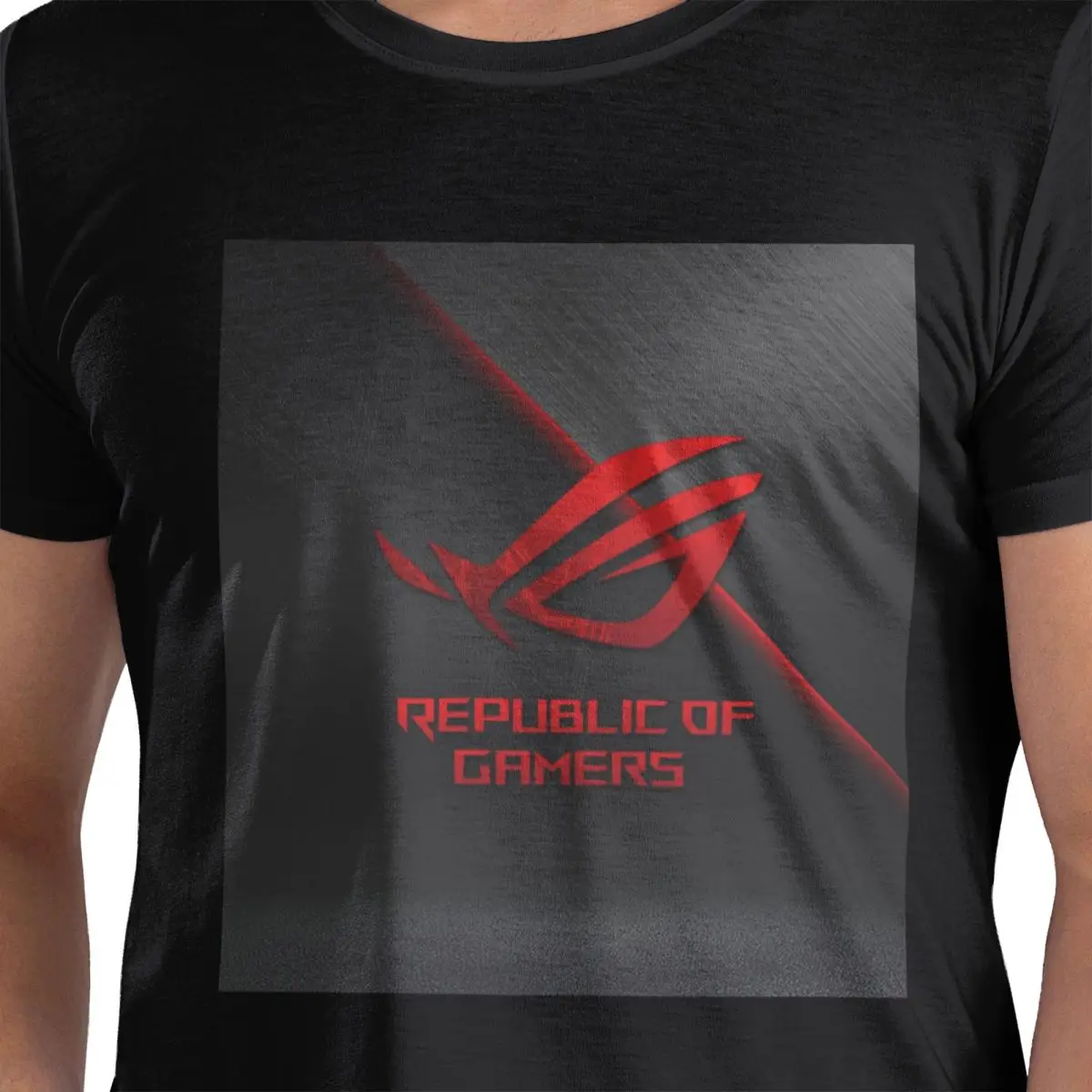 

Asus Rog 100% Cotton T-Shirt Men's Funny T Shirts Men Round Neck Short Sleeve S-6XL