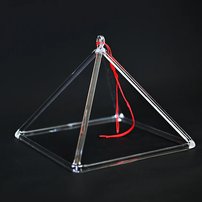 

11 12 14 Inch Large Crystal Singing Pyramid Transparent Quartz Singing Pyramids Tripod Yoga Meditation Sound Healing Instruments