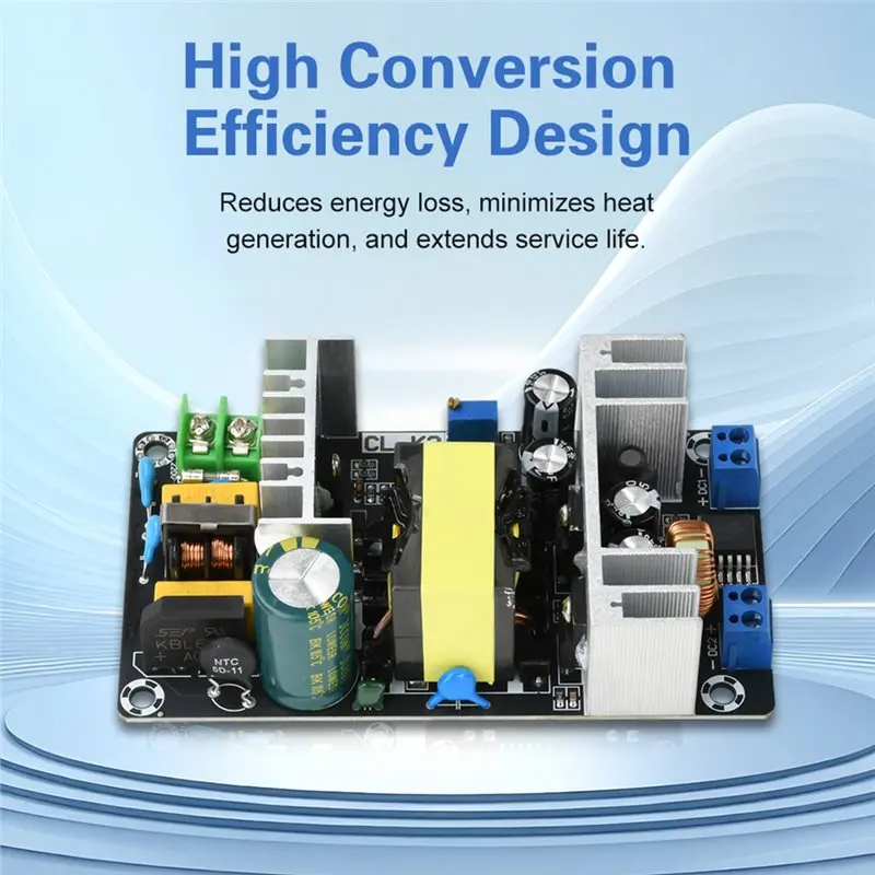 B50B-High Power 24V 12V 5V Switching Power Supply Board 180W Dual Output Adjustable Frequency(50HZ/60HZ) Module