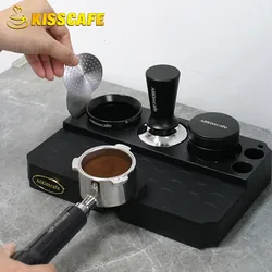 Coffee Tamper Station 51MM 54MM 58MM Machine Portafialter Holder Anti-Slip Mat Base Rack For Espresso Accessories Barista Tools