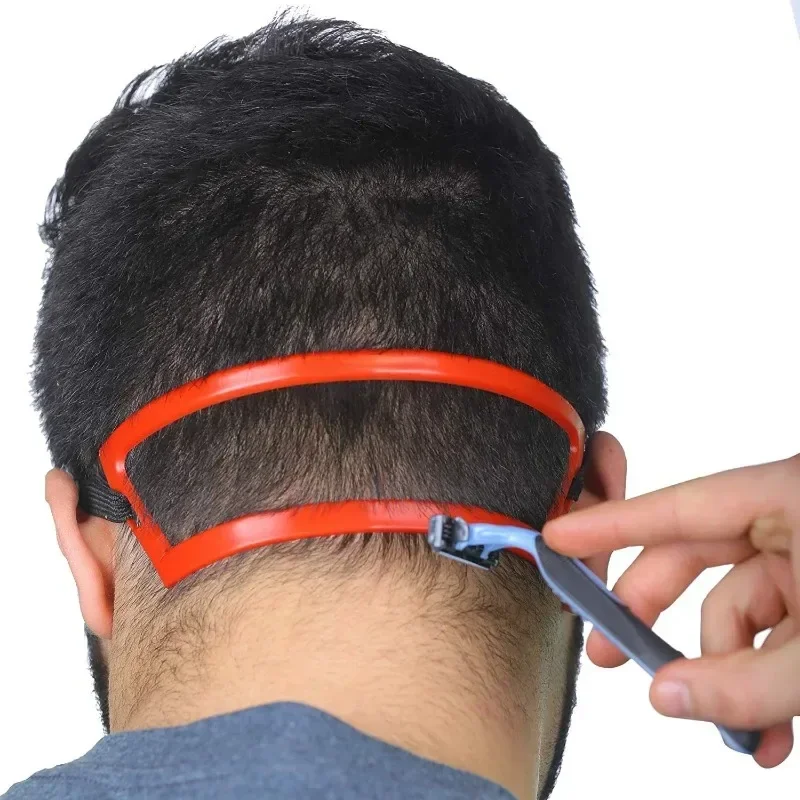 DIY Haircuts Curved Plastic Haircut Band Neckline Guide Shaping Styling Styler Ruler for Men Adjustable Hair Styling Tool