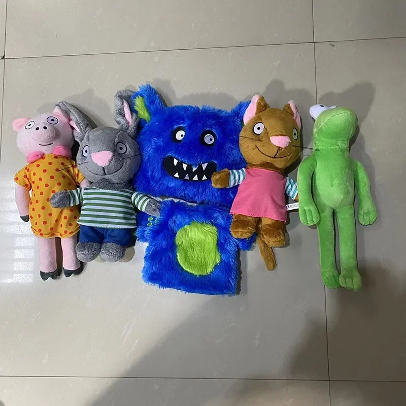 Pip e Posy Plush Toys para Crianças, Coelho, Rato, Porco, Sapo, Peluches Educativos, Figura dos Desenhos Animados, Travesseiro, Presentes de Natal