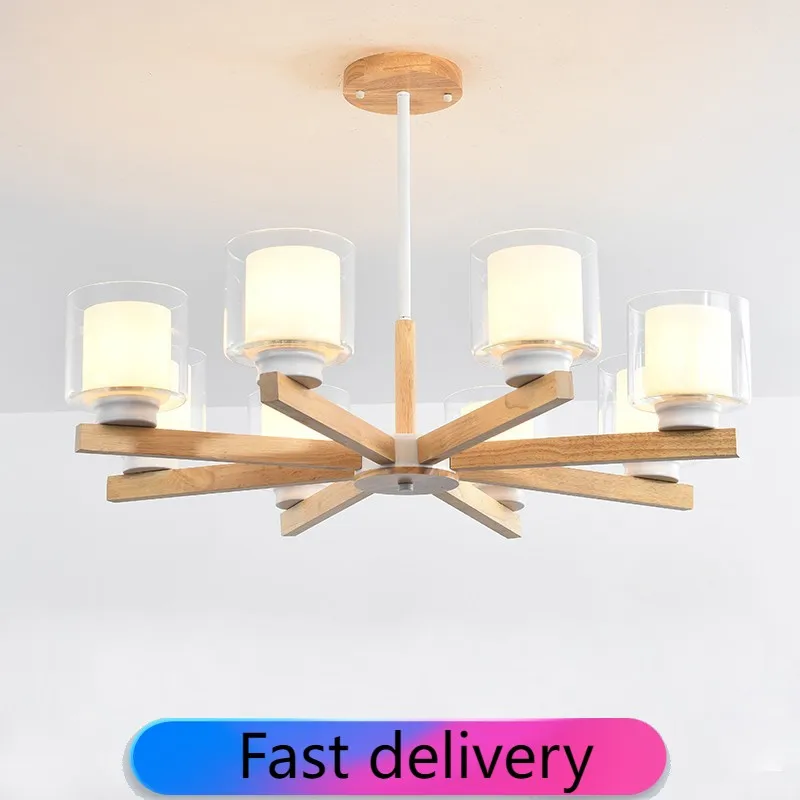 

Vintage Wooden LED Wheel Hanging Chandelier for Living Room Hall Bedroom Kitchen Loft Country Cottage Ceiling Lights