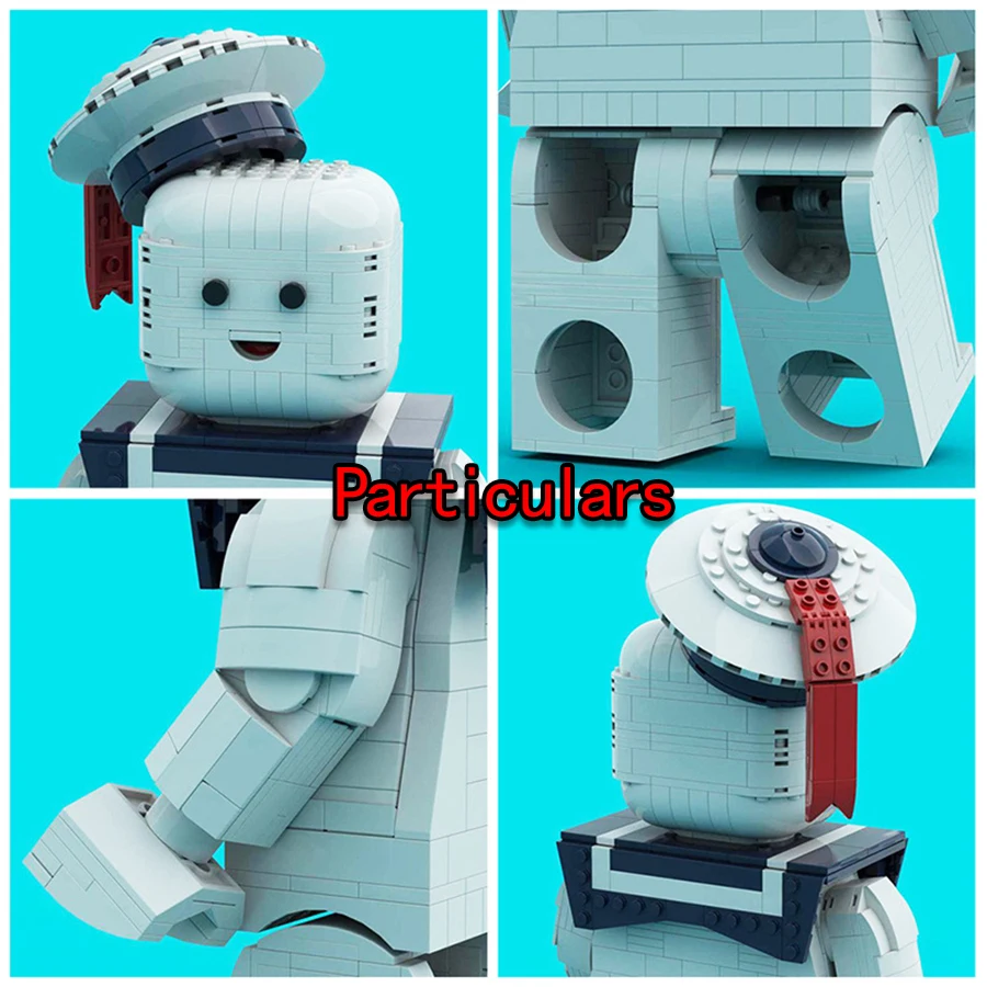 MOC Ghostbuster Action Figure Marshmallow Man Building Blocks Set Stay-Puft Model Toys Children Halloween Christmas Gifts