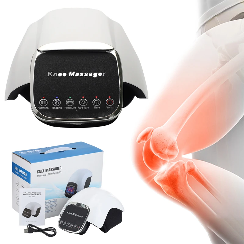 Electric Heating Knee Protective  Leg Joint Infrared Therapy Vibrator  Arthritis Physiotherapy Pain Relief Leg joint care tools