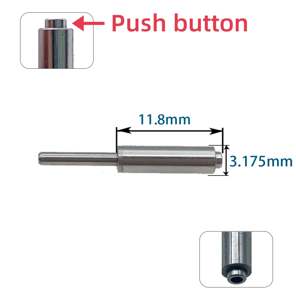 10 sztuk wrzeciono dentystyczne 12.6/12.75/13.95/10.8/11.8mm do rękojeści NSK kv wh sirona klucz przyciskowy typ wału wrzeciona