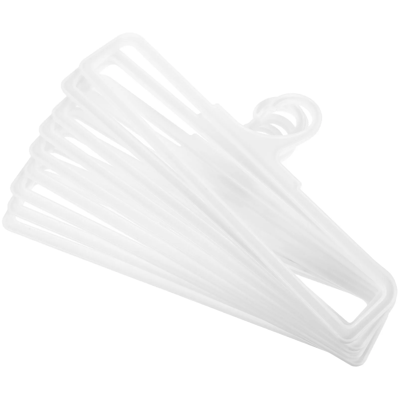 10Pcs White Plastic Blanket Towel Rack Sturdy Bathroom Towel Holder Retail Display Hanger Versatile Shawl Scarf Storage