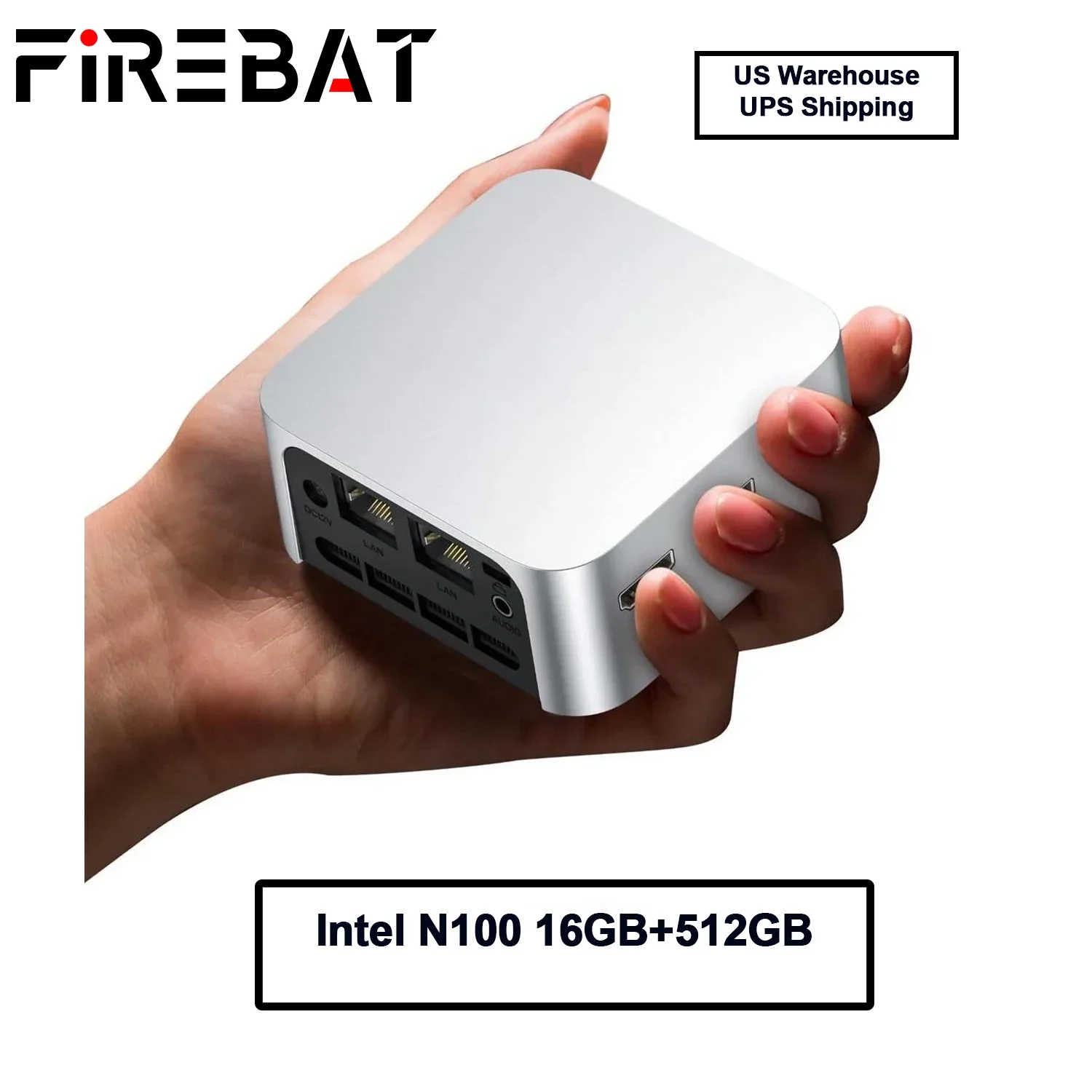 Firebab t8 plus mini pc gamer intel n100 n5095 cpu windows 11 mini pc jogos ddr4 8gb ram 256gb ssd nvme m2 wifi5 bt4.2 mesa