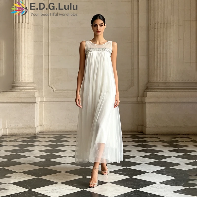 EDGLuLu فستان طويل عالي الجودة - مراجعة Wedding Lulu وسعره