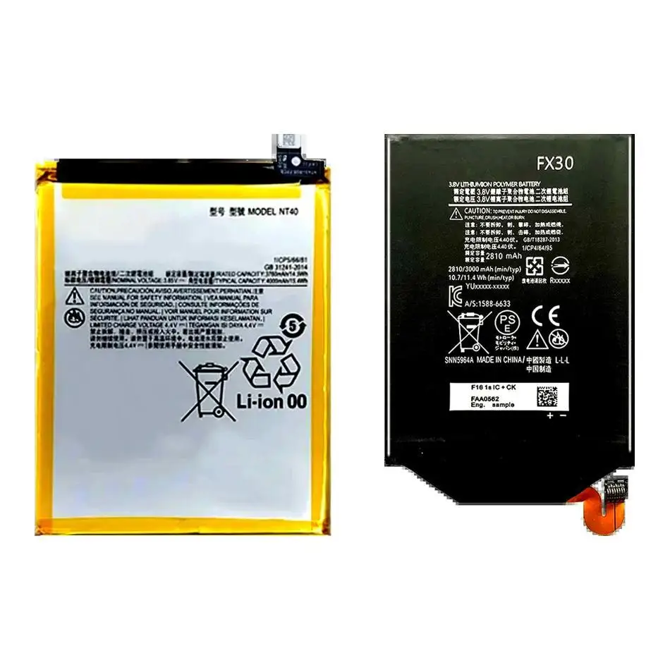 Mobile Phone Battery Durable FX30 NT40 3000-4000Mah X Pure Edition 2021