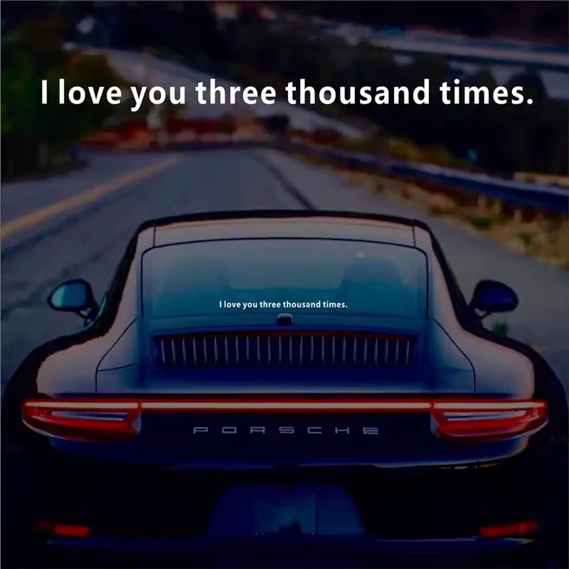 ملصق سيارة للمشاهير على الإنترنت باللغة الإنجليزية ، المنتقمون الرجل الحديدي ، أحبك ، ثلاثة آلاف مرة ، نص شخصي