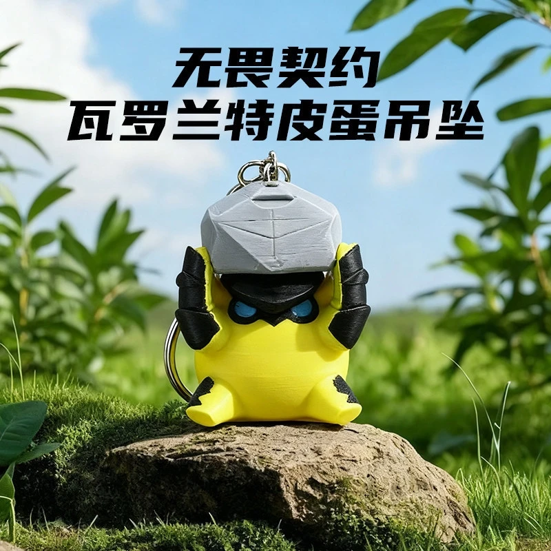 Valorant Keychain Backpack Charm Cartoon Egg Cute Bag Accessory For Teens Kids Gamers School Travel Cosplay Holidays Gift