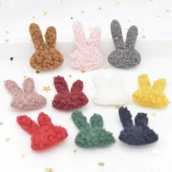 20Pcs Soft Teddy Plush Padded Patches Kawaii Rabbit Applique for DIY Clothes, Hat, Bag, Woolen Gloves, Socks Sewing Ornament