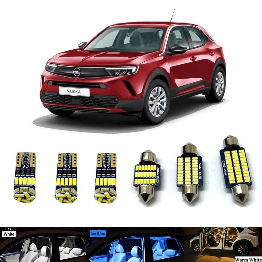 

Светодиодный внутренний светильник автомобиля для OPEL Mokka Adam Agila Meriva A B Signum Antara Grandland X Insignia A B Vectra B C Аксессуары Canbus
