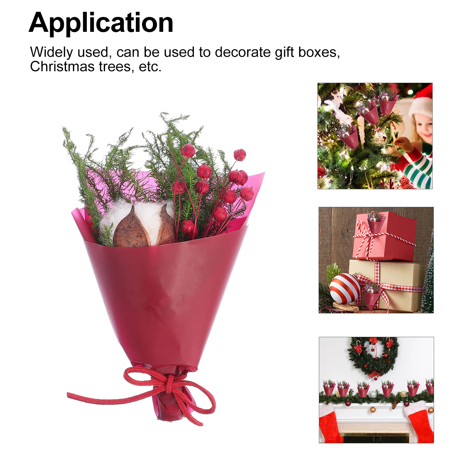

Dried Flower Romantic Decorations Gift Wrapping Bride Trendy Paper Holiday Bouquet Holder Case ganizer Birthday Box