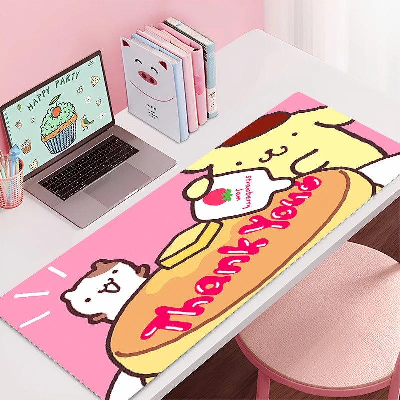 Mouse pad Pom Pom Purin large Gaming Desk Mat Computer Keyboard desk pad Mats Pad table mat Mousepad Sanrio Kawaii Home Decor