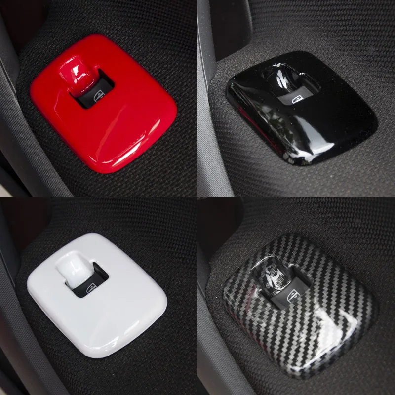 Window Control Switch Panel Decoration Cover Car Stickers For Mercedes Smart 453 Fortwo Forfour Styling Interior Accessories