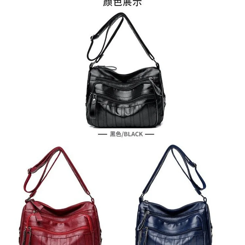 

Elegant Crossbody Handbag Luxury Brand Leather Women's Bag Famous Designer Classic Paris Daily Vintage Commuter Bag