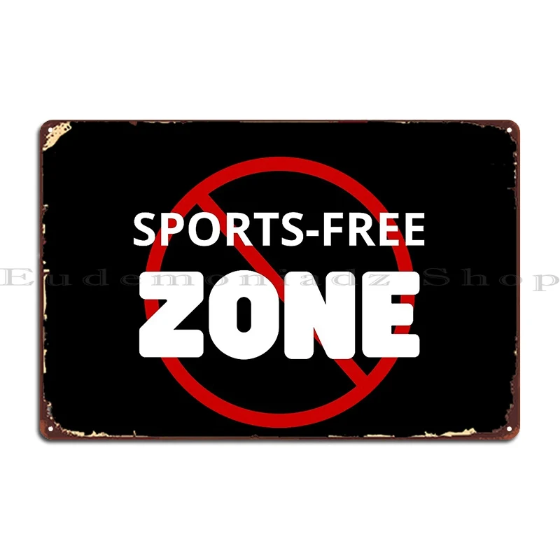 ملصق لوحة معدنية مضادة للرياضة في المنطقة الحرة، ملصق جداري لنادي الكهف، ملصق جداري مصمم على شكل كهف من القصدير #1