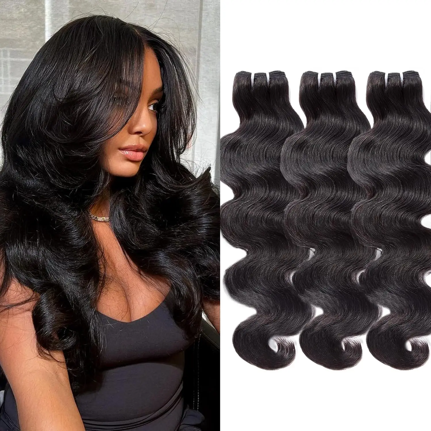 

16A Body Wave Bundles Human Hair 100% Unprocessed Virgin Raw Brazilian Human Hair 3 Bundles 26 inch Bulk Braiding Hair For Women