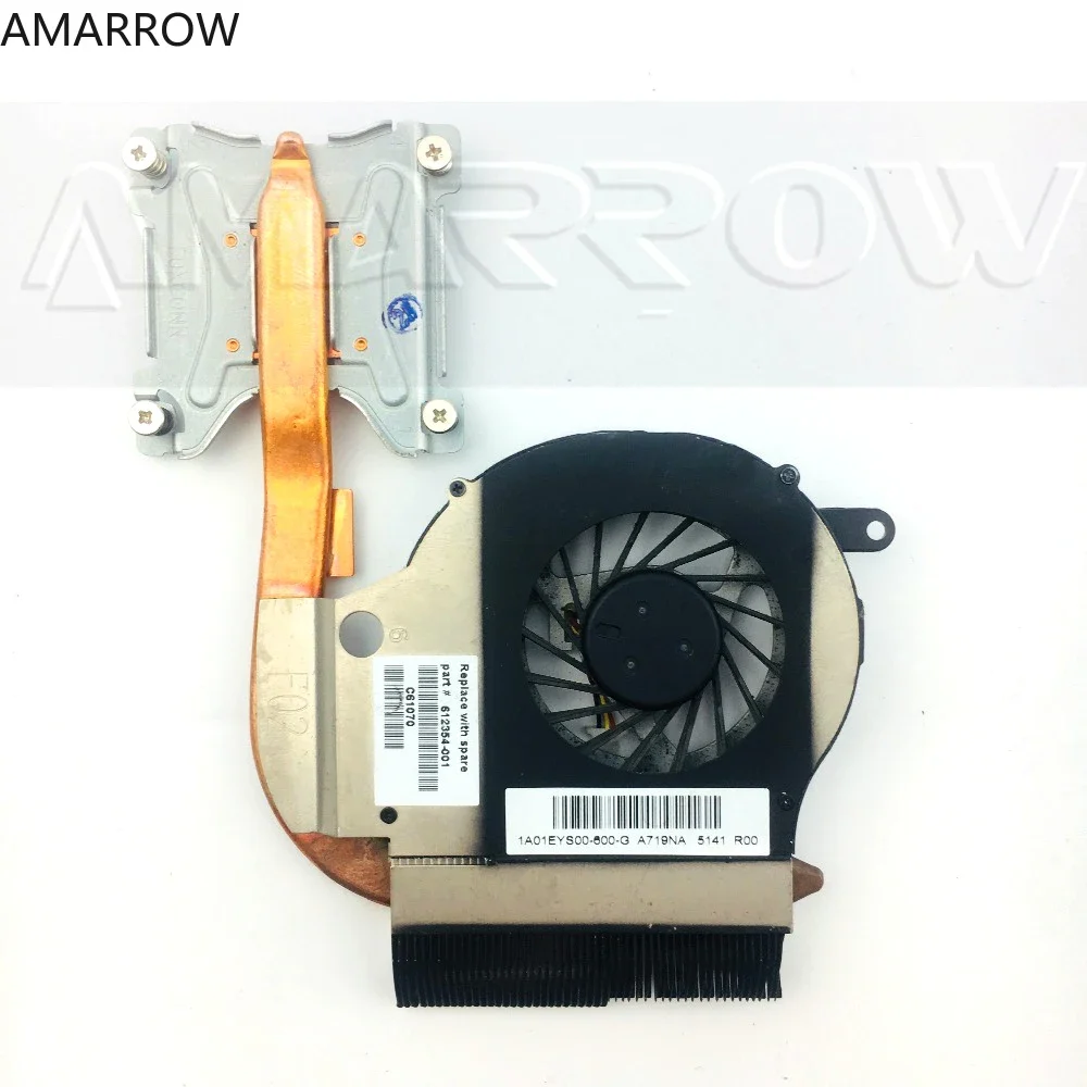 

original Laptop CPU cooling heatsink with fan for hp CQ62 G62 G72 for AMD CPU 612354-001