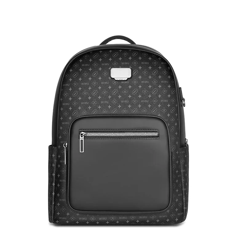 WiWU Luxurious PVC Travel Backpack Durable Master Pro  with laptop compartment for men