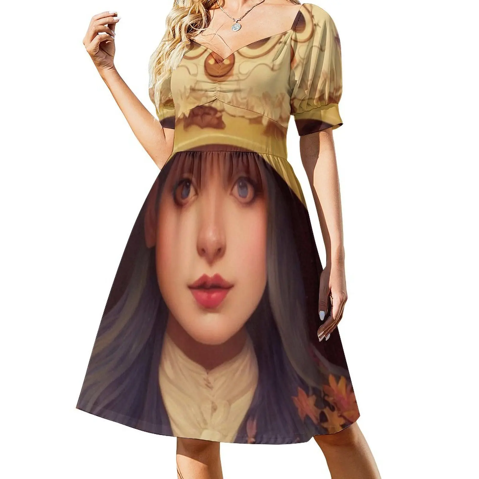 الساحرة مع قبعة مضحكة المرأة الشارع الشهير فستان الحفلات العصرية طباعة نادي الملابس للإناث الساحرة مع قبعة مضحكة قبعة الساحرة مضحك #2