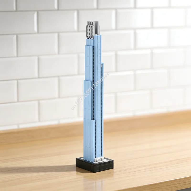 

302pcs MOC Burj Azizi Architecture Model Building Blocks Assemble Christmas Gift DIY Creative Idea Education Kids Toys Brick