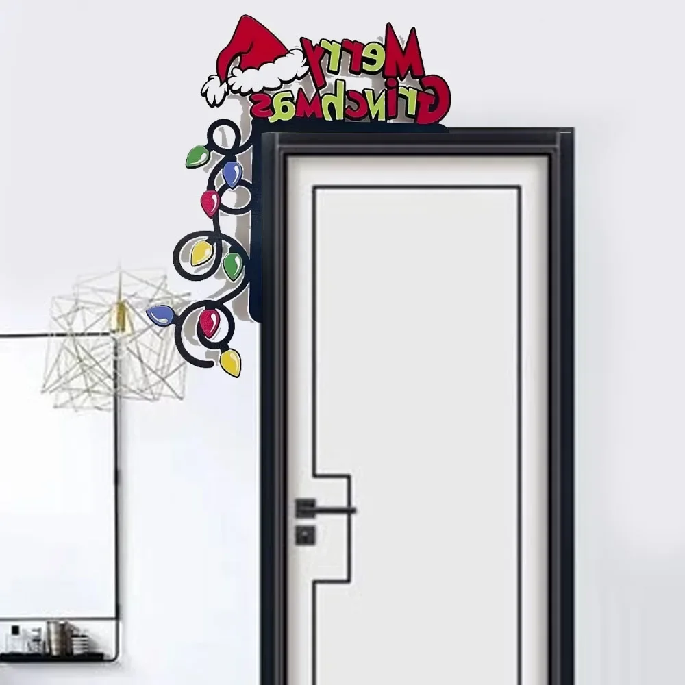 Gorgeous Christmas Light Garland Door Decor Piece – Stunning Home Decor Unaffected by Electricity or Feathers