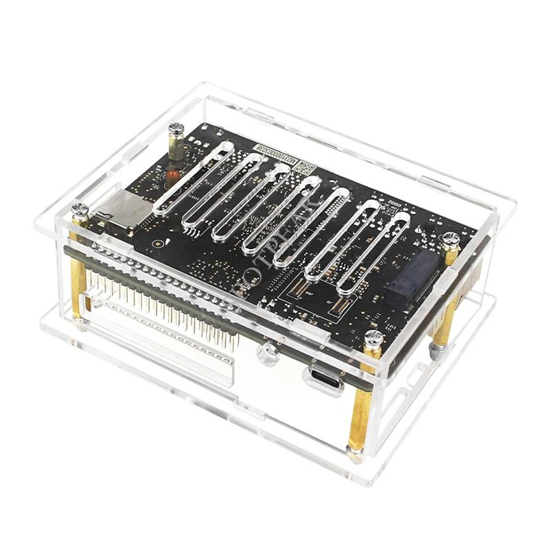 Visionfive 2 Development Board Acryl Case Met Radiator Ventilator Optie