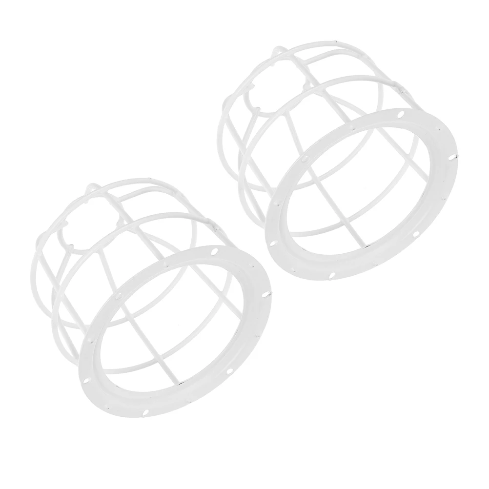 

2 шт. клетка для лампочки: металлическая защита абажура для заводского склада, защитная клетка для освещения для промышленного наружного использования