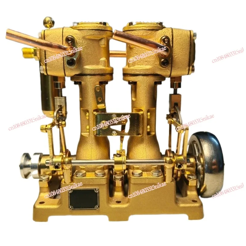 

Модель двухцилиндрового 4-тактного двигателя — линейный/V-типа паровой двигатель для миниатюрных лодок