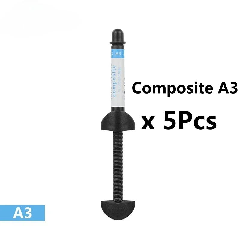 5 pz/kit resina dentale 4 g/pz materiale A1 A2 A3 flusso nano flusso fotopolimerizzabile materiale in resina composita strumenti di riempimento orale