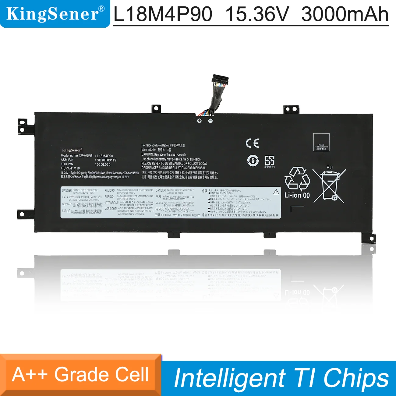 

KingSener L18M4P90 L18C4P90 Battery For Lenovo ThinkPad L13 Yoga Series SB10T83119 SB10T83177 SB10T83178 5B10W13935 46WH