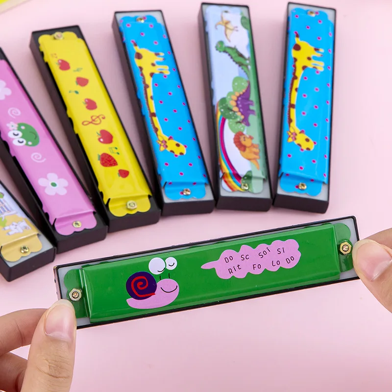 

1/6pcs Random Style Colorful Harmonicas with Animal Designs Musical Play Playful Accessories Vibrant Designs Teacher's equipment