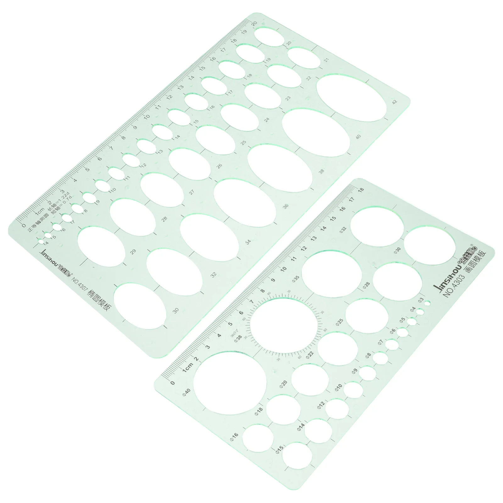 2 قطعة مسطرة دائرة هندسية سميكة قابلة لإعادة الاستخدام قالب رسم DIY بها بنفسك النسيج طلاء جدران أداة الإستنسل الفنية الحرفية