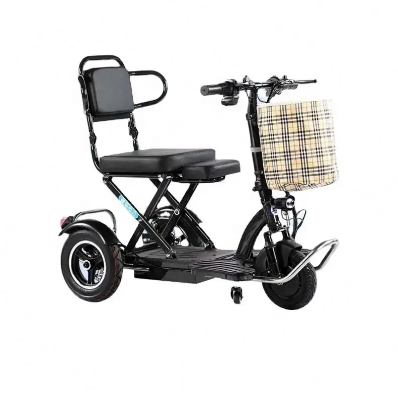 2024 High Quality Compact Portable Small 3-Wheel Electric Scooter for Elderly Lightweight Disabled vehicle for Family