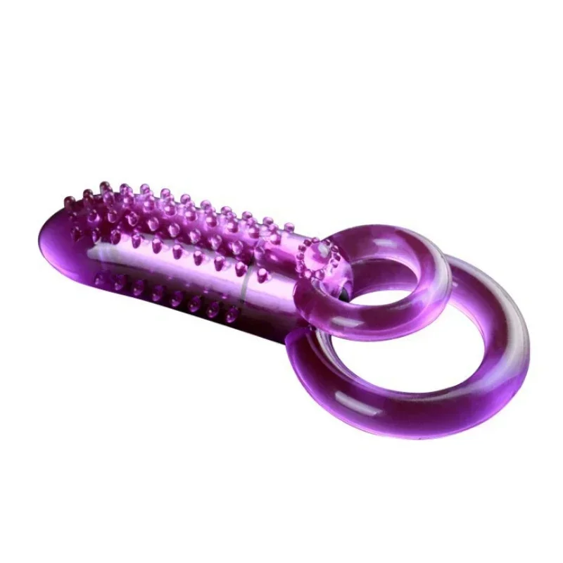 Vibromasseur clitoridien pour femme, jouets pour pénis, double anneau, gode masculin, vibrateur de massage, sex shop mort, 1/10