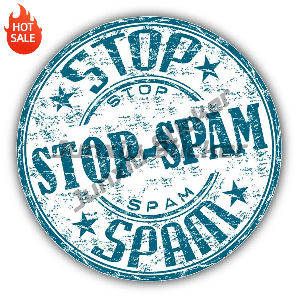 Luggage - Stop Spam Grunge Stempel Vinyl Autosticker