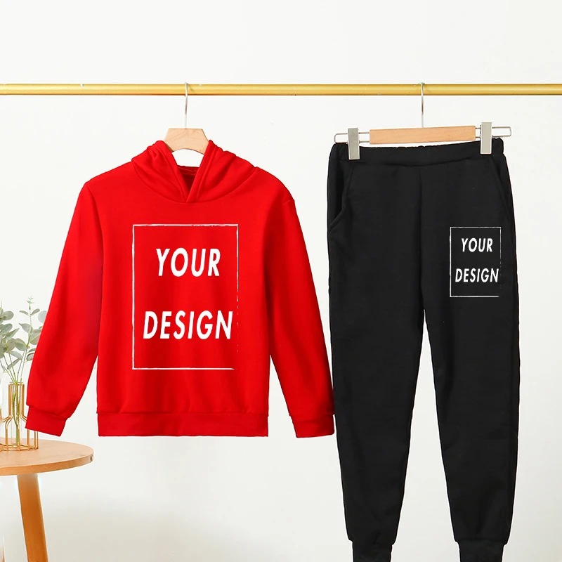 Kinder Mode 2 stücke Pullover Hoodie + Hosen Anzüge 1-8Y Jahre Jungen Mädchen Casual Langarm Sportswear Trainingsanzüge Kinder kleidung – Detail 4