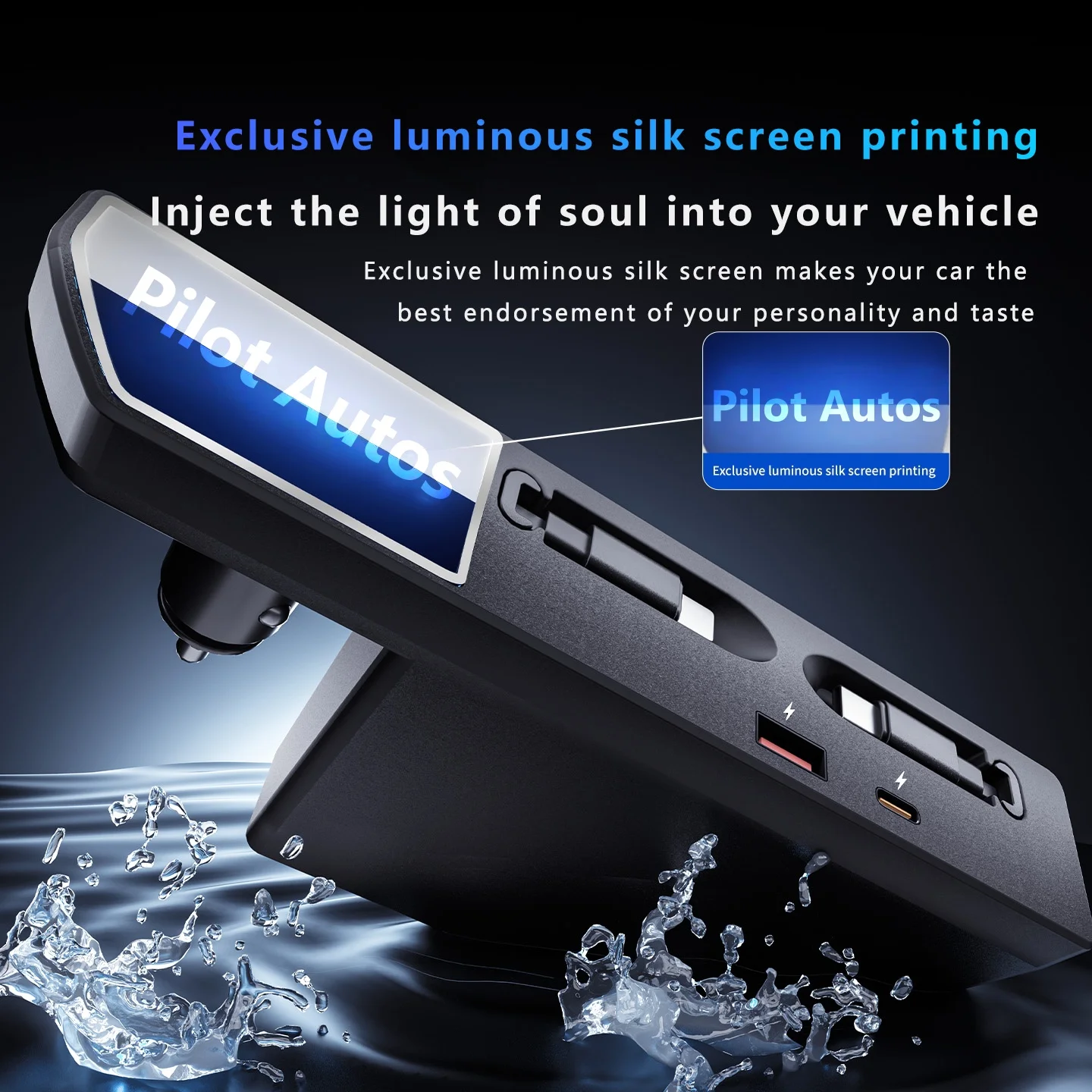 

Зарядная станция-разветвитель для прикуривателя 130 Вт с USB-конвертером для VW Passat 2019-2025