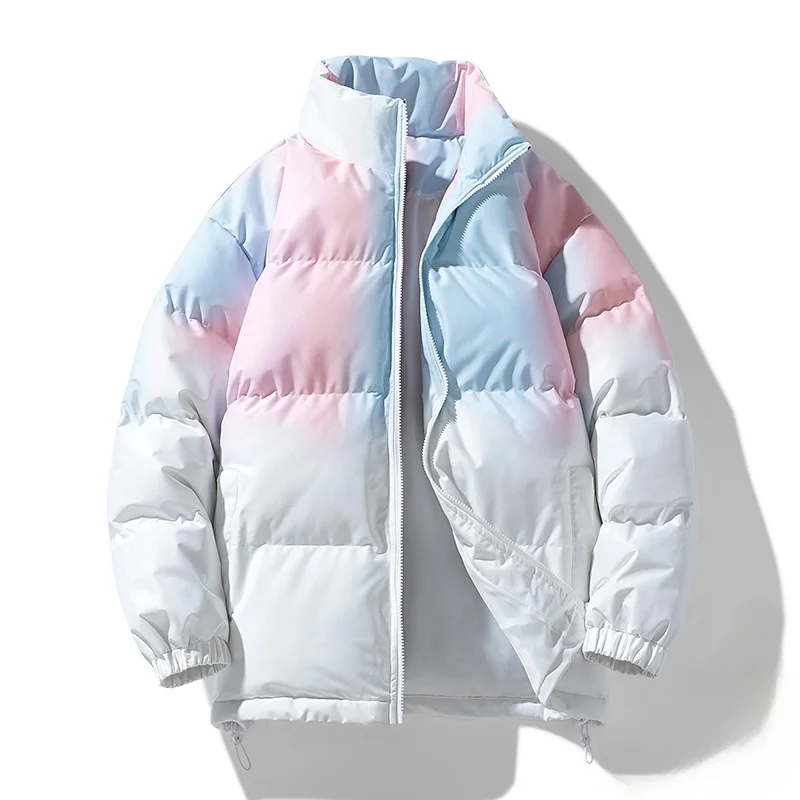 

Модная утепленная куртка из хлопка с воротником-стойкой, свободного кроя, для молодежи, гарантированное тепло