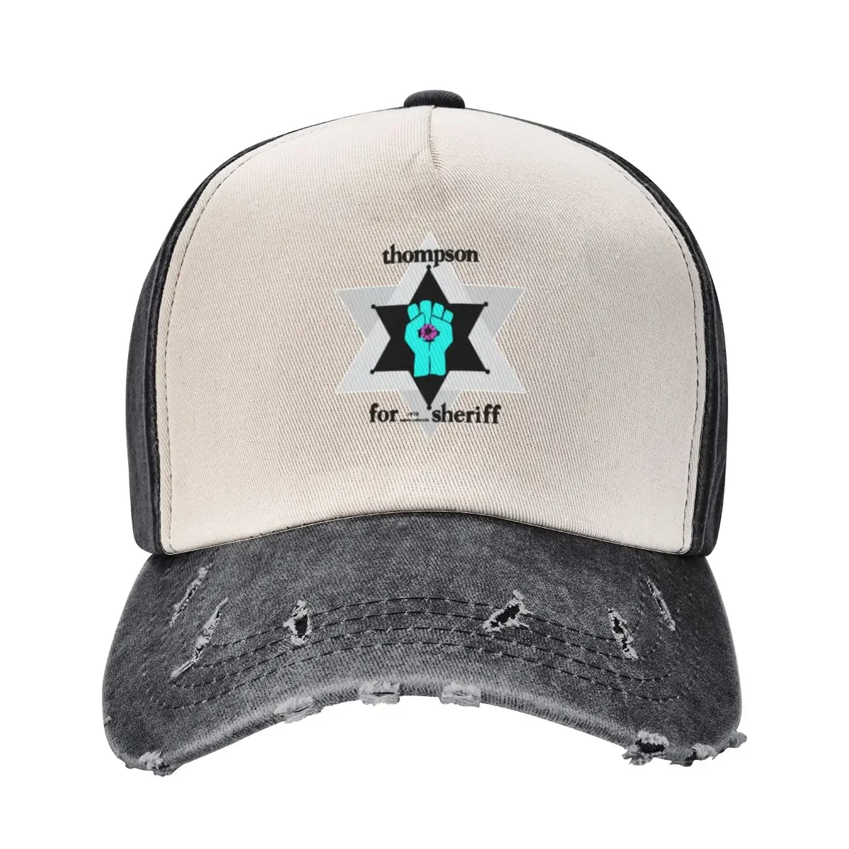 

Hunter S Thompson For Sheriff 1970 Baseball Cap Uv Protection Solar Hat Luxury Brand Christmas Hat Hats For Men Women's