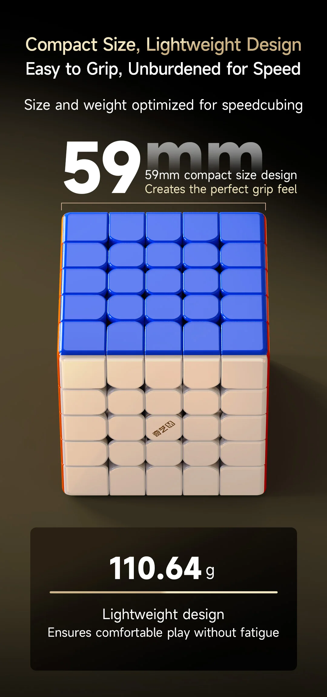 [JudyCube] Qiyi Warrior 5X5 M UV Magnetischer Zauberwürfel Stickerless Professionelles Fidget-Spielzeug Qiyi 5X5 Warrior Cubo Magico Puzzle – Detail 3