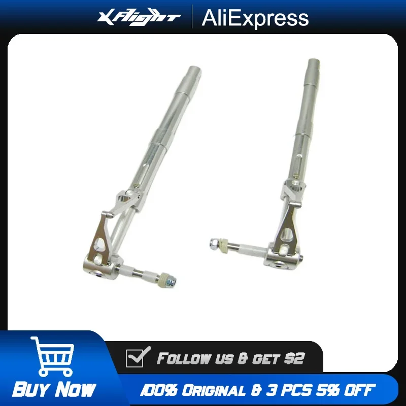 Train d'atterrissage en aluminium CNC 12.7x180mm, jambe de force d'absorption des chocs robuste pour avion hélicoptère Drone RC
