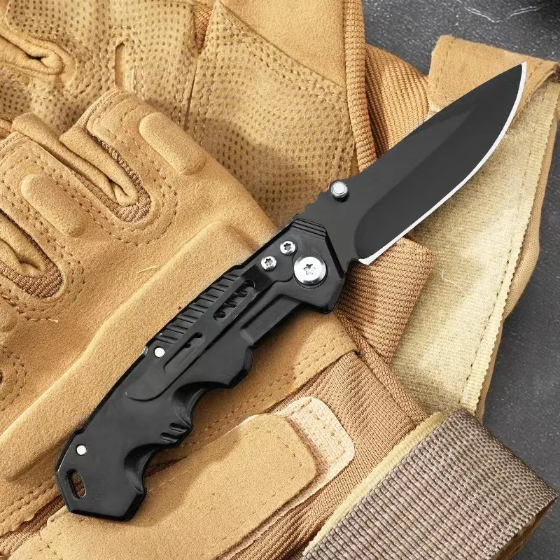 Outdoor Folding Pocket Knife for Man Stainless Steel Blade and Handle EDC Camping Knife Hiking Climbing Knife Survival Tool