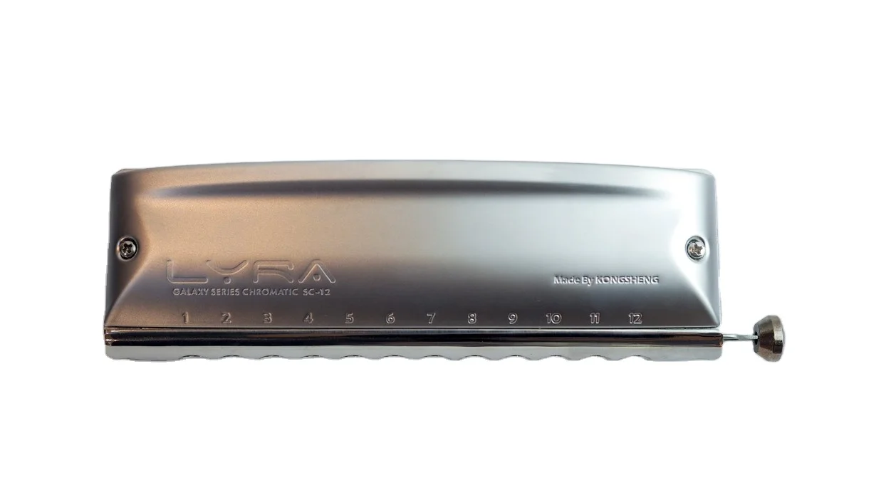 12-Hole Metal Chromatic Harmonica