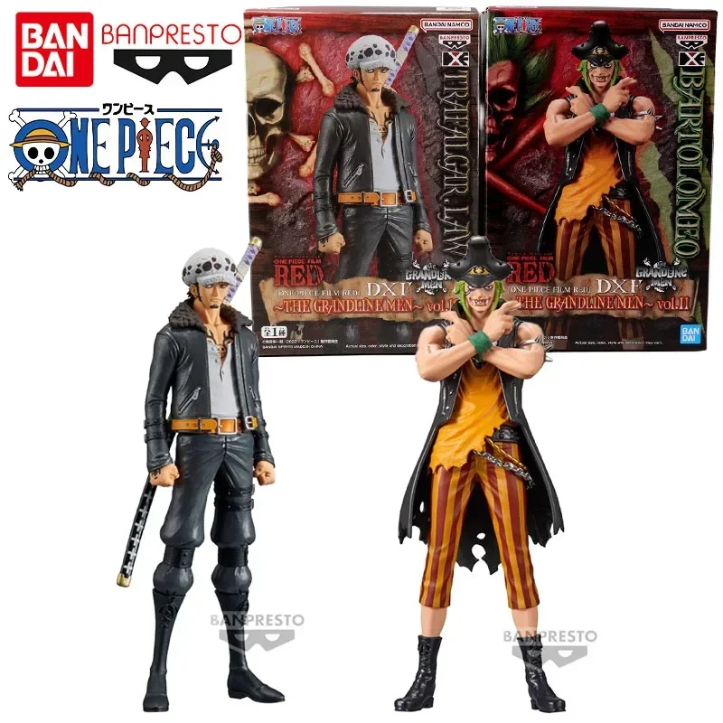 

Bandai Genuine Banpresto ONE PIECE Anime Figure DXF Trafalgar D. Water Law Bartolomeo Action Toys forKids Gift Collectible Model